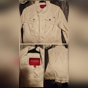 Guess Ivory Denim Jacket
